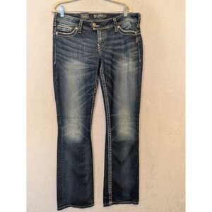 Silver Jeans Co Tuesday Bootcut Jeans Womens Size 16 1/2 Low Rise Medium Wash